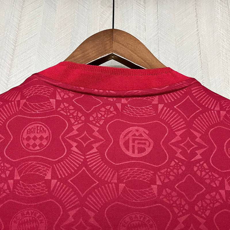 Camisa Bayern de Munique 2025/26 - Vinho| Edição Especial 125 anos