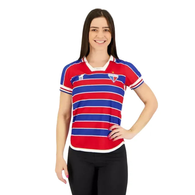 Camisa Fortaleza Feminina Home 23/24 - Vermelha e Azul | Torcedor