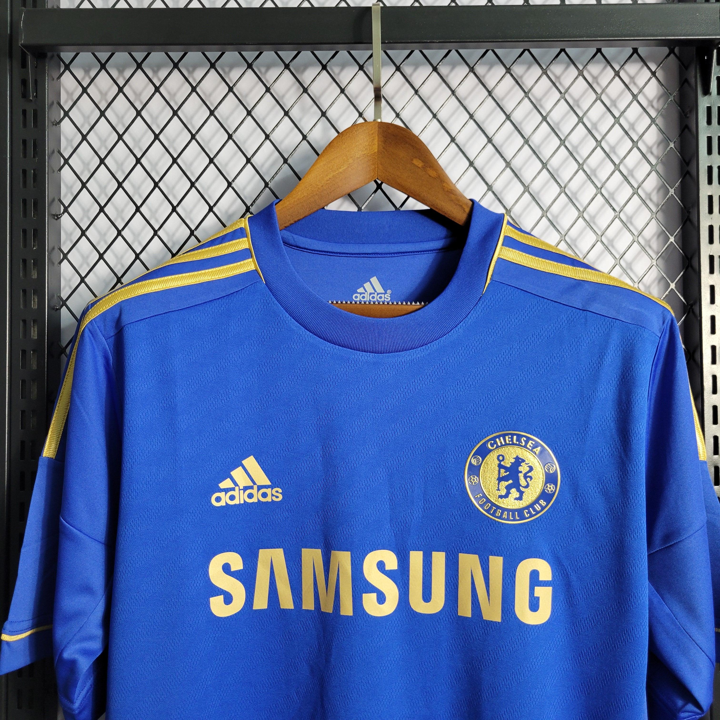 Camisa Chelsea Home 12/13 Retrô - Azul e Dourada | Torcedor