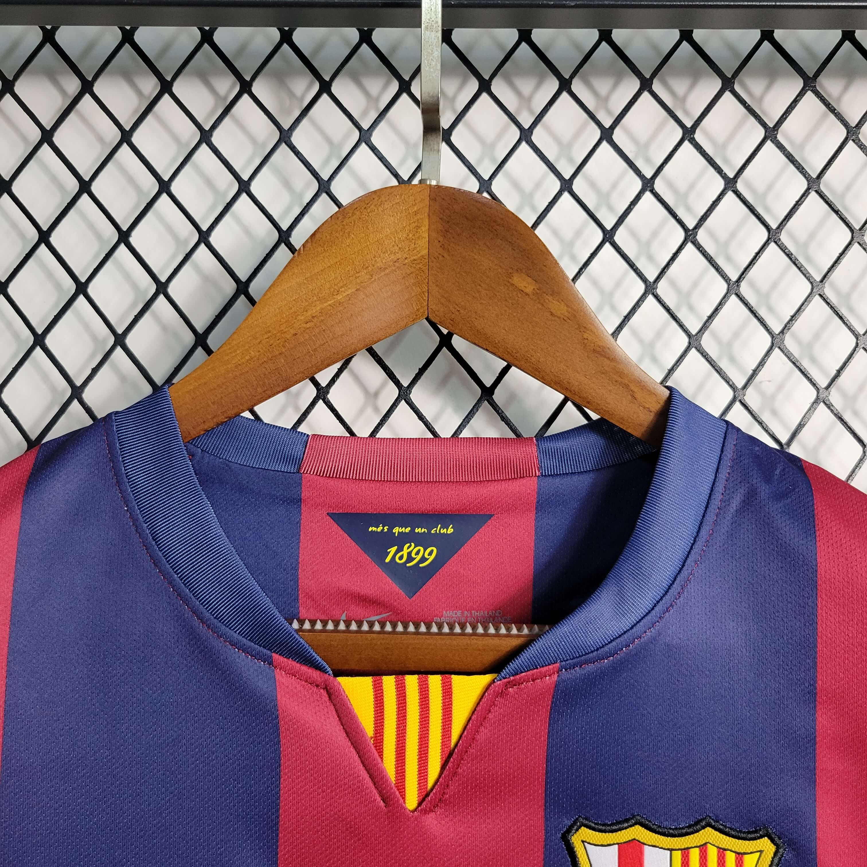 Camisa Barcelona Home 14/15 Retrô - Azul e Vermelha | Torcedor