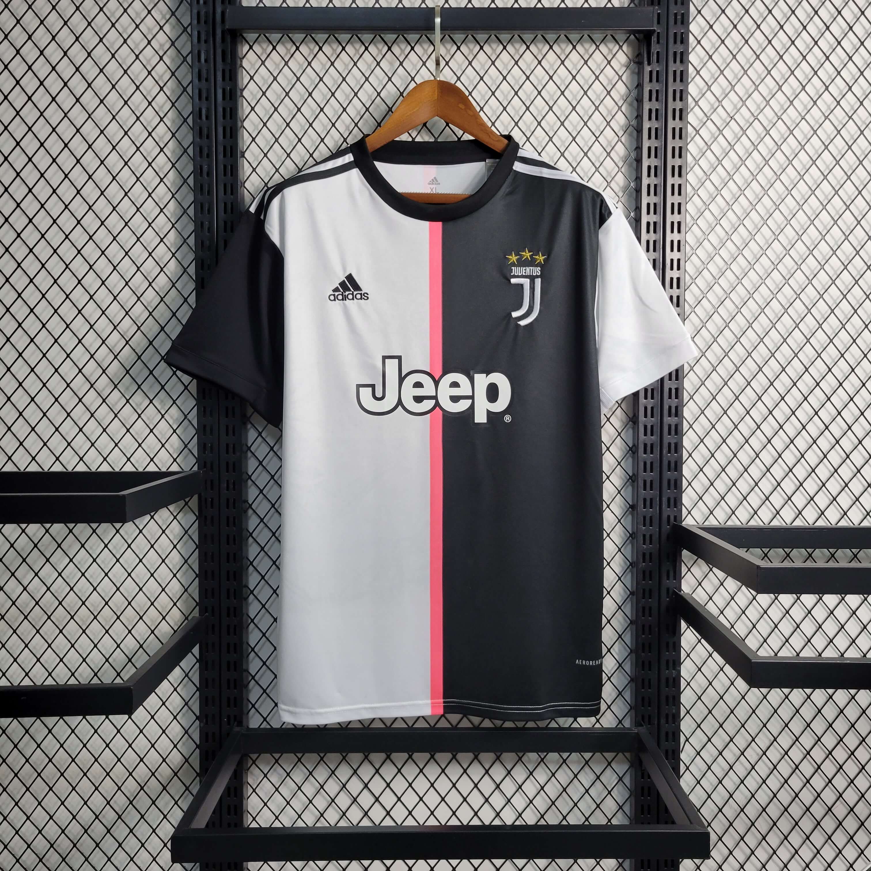 Camisa Juventus Home 19/20 Retrô - Preta | Torcedor