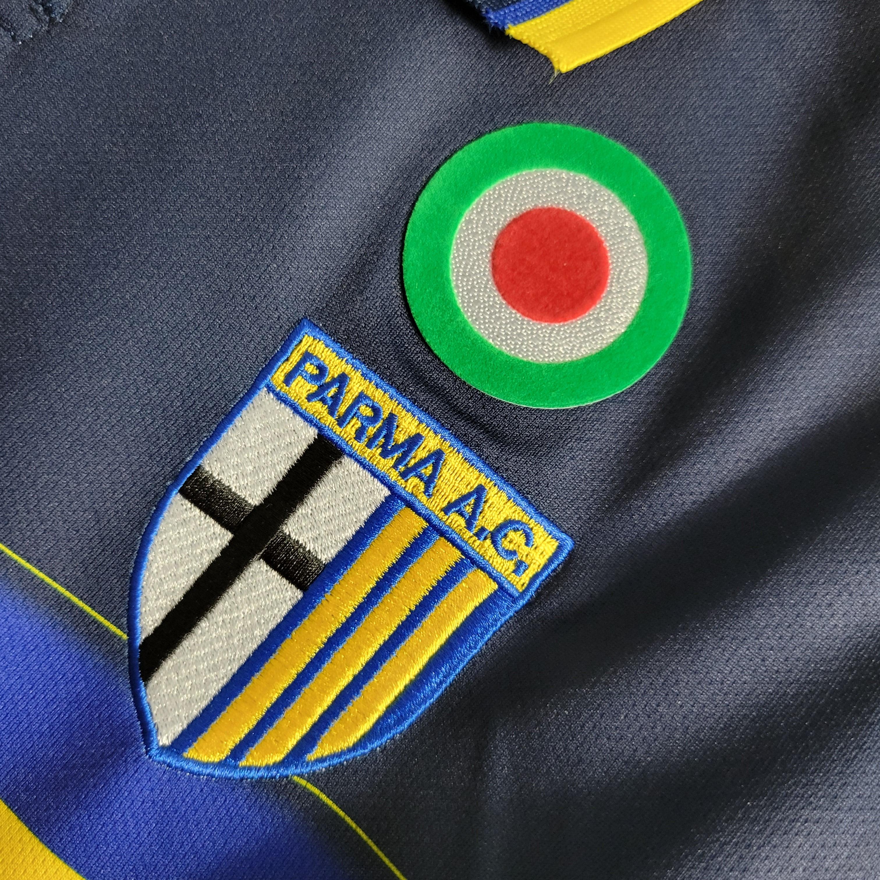 Camisa Parma Away 99/00 Retrô - Azul e Amarela | Torcedor