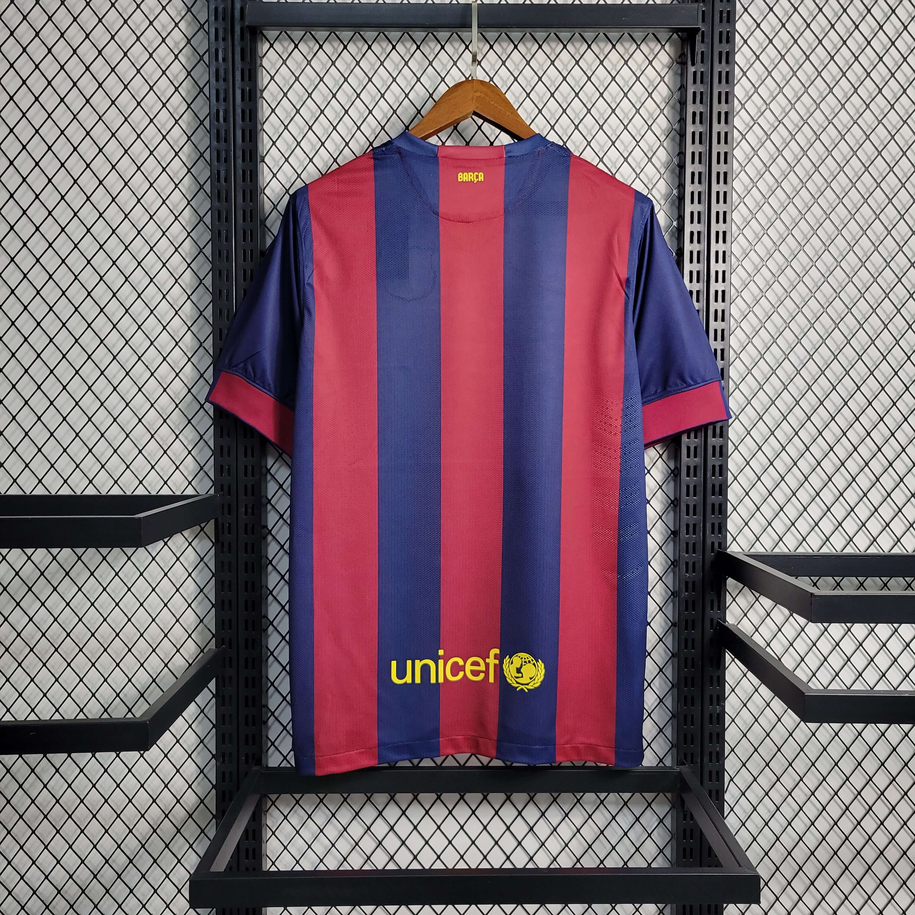 Camisa Barcelona Home 14/15 Retrô - Azul e Vermelha | Torcedor