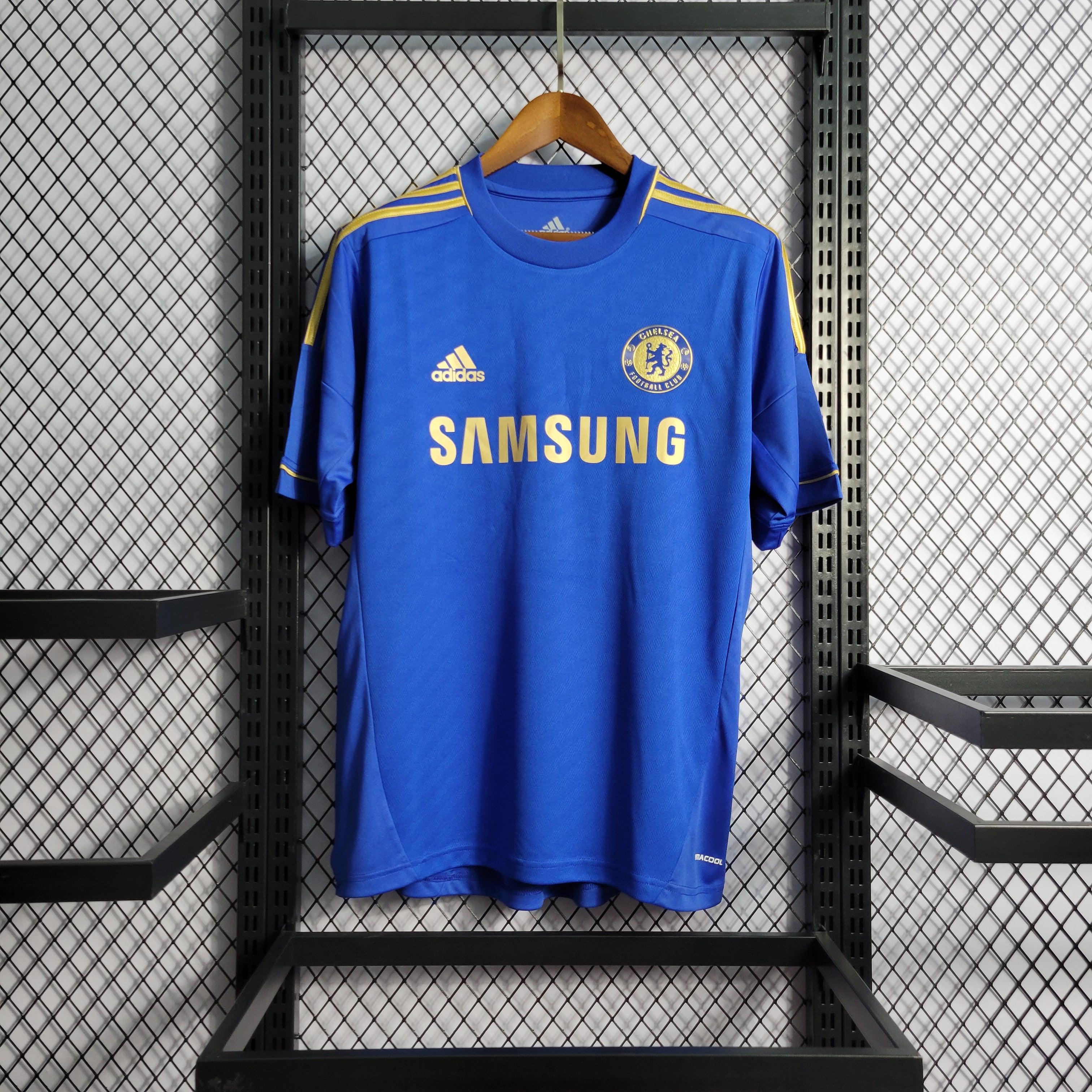 Camisa Chelsea Home 12/13 Retrô - Azul e Dourada | Torcedor