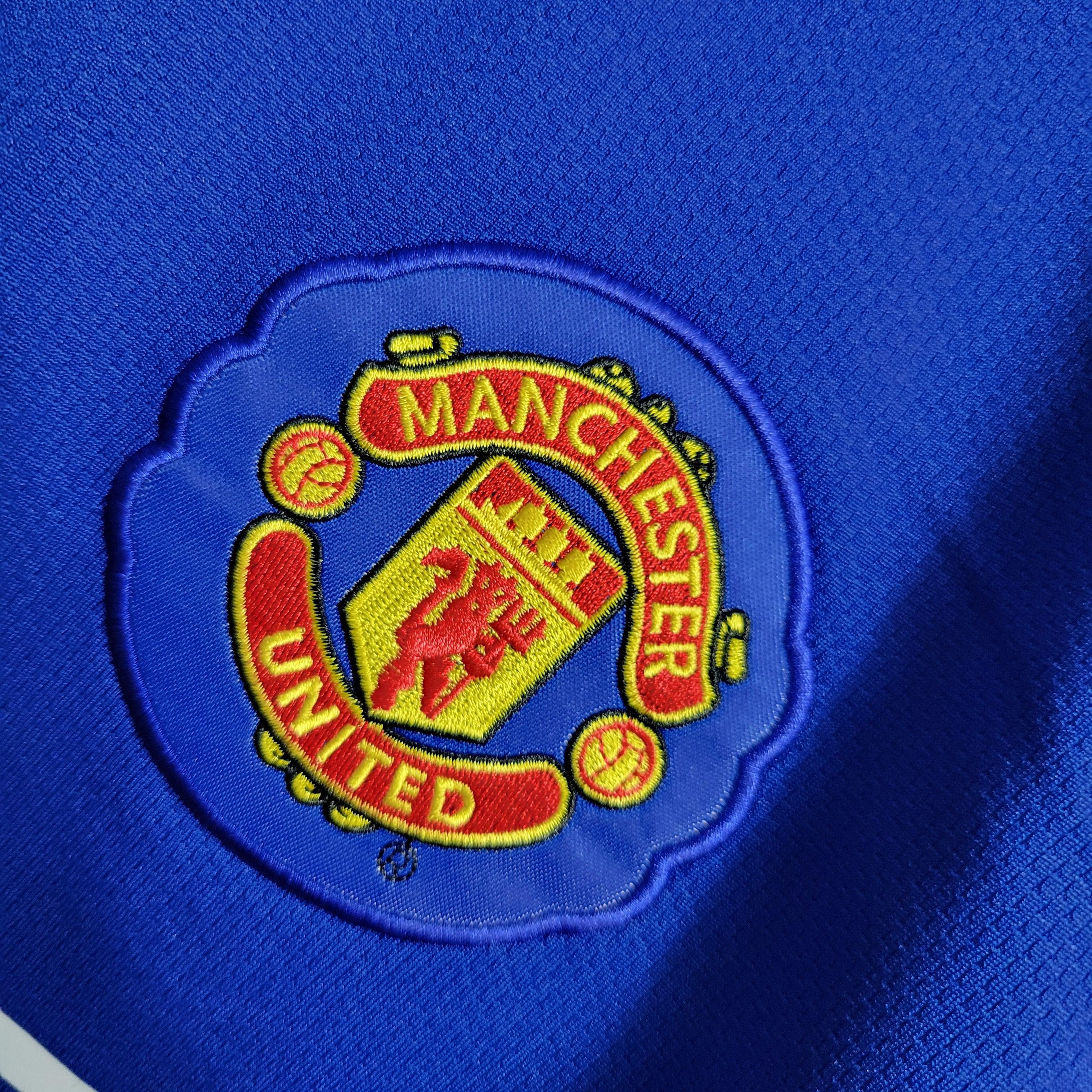 Camisa Manchester United Away 07/08 Retrô - Azul | Torcedor