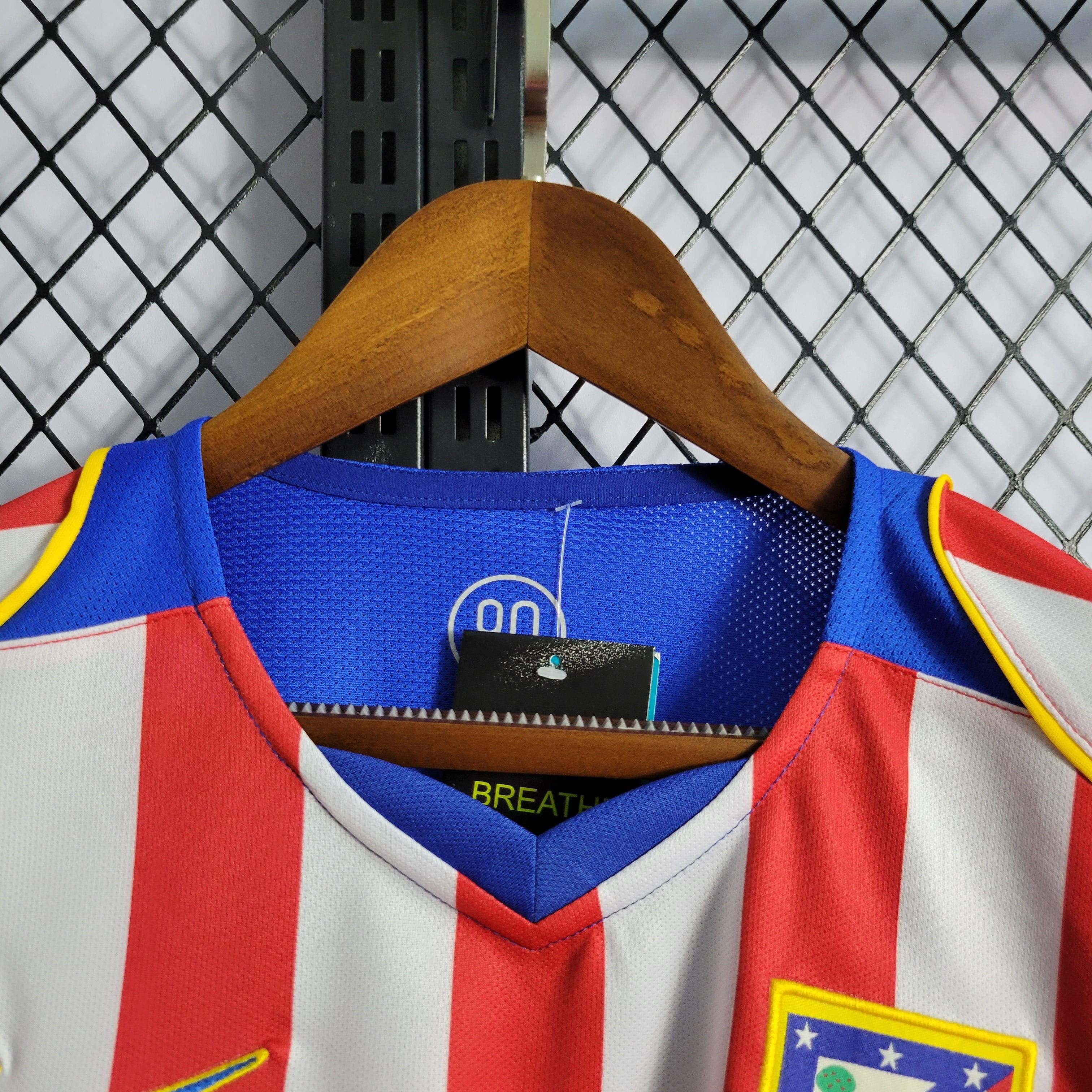 Camisa Atlético de Madrid Spider 04/05 Retrô - Branca e Vermelha | Torcedor