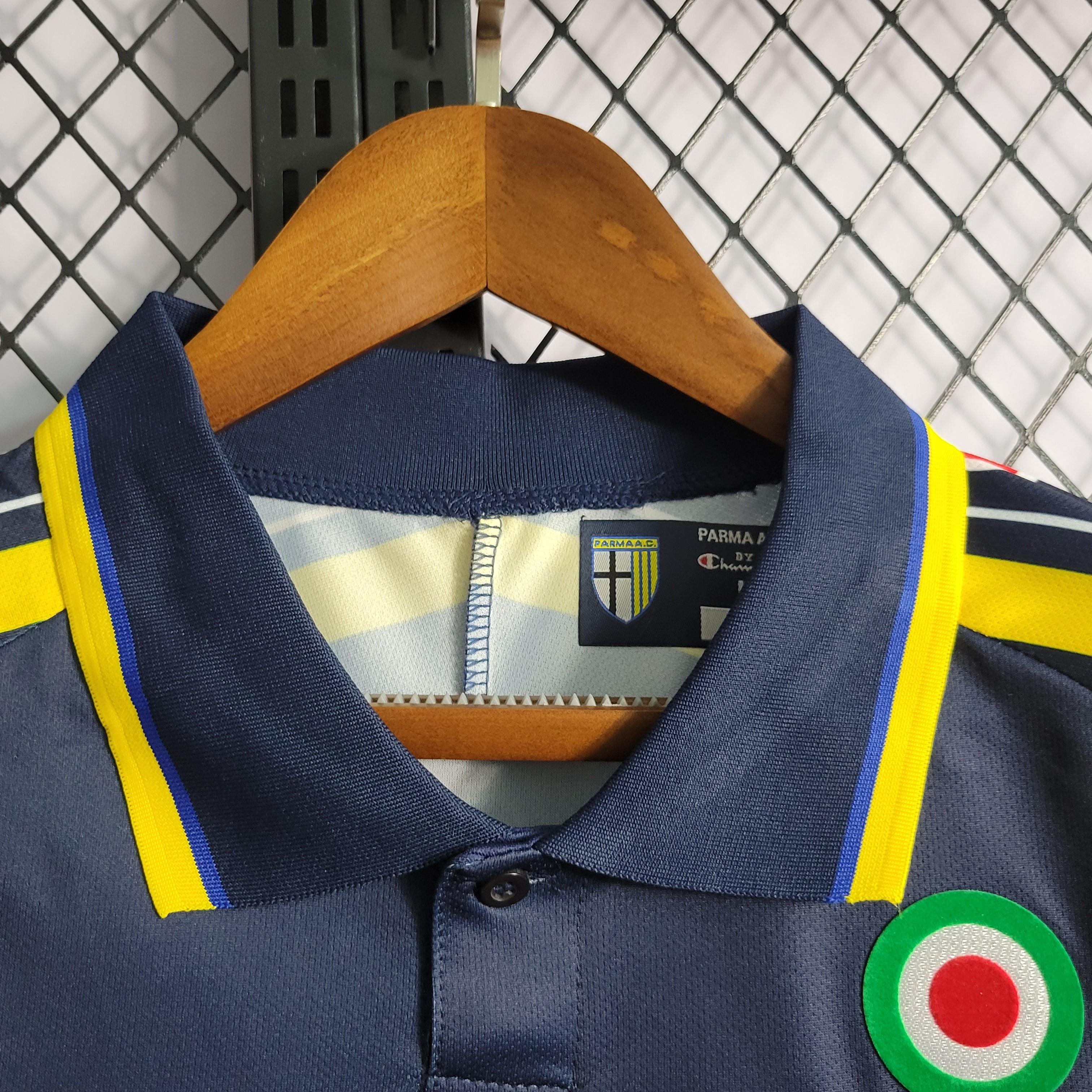 Camisa Parma Away 99/00 Retrô - Azul e Amarela | Torcedor