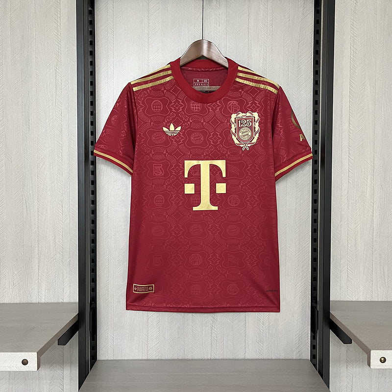 Camisa Bayern de Munique 2025/26 - Vinho| Edição Especial 125 anos