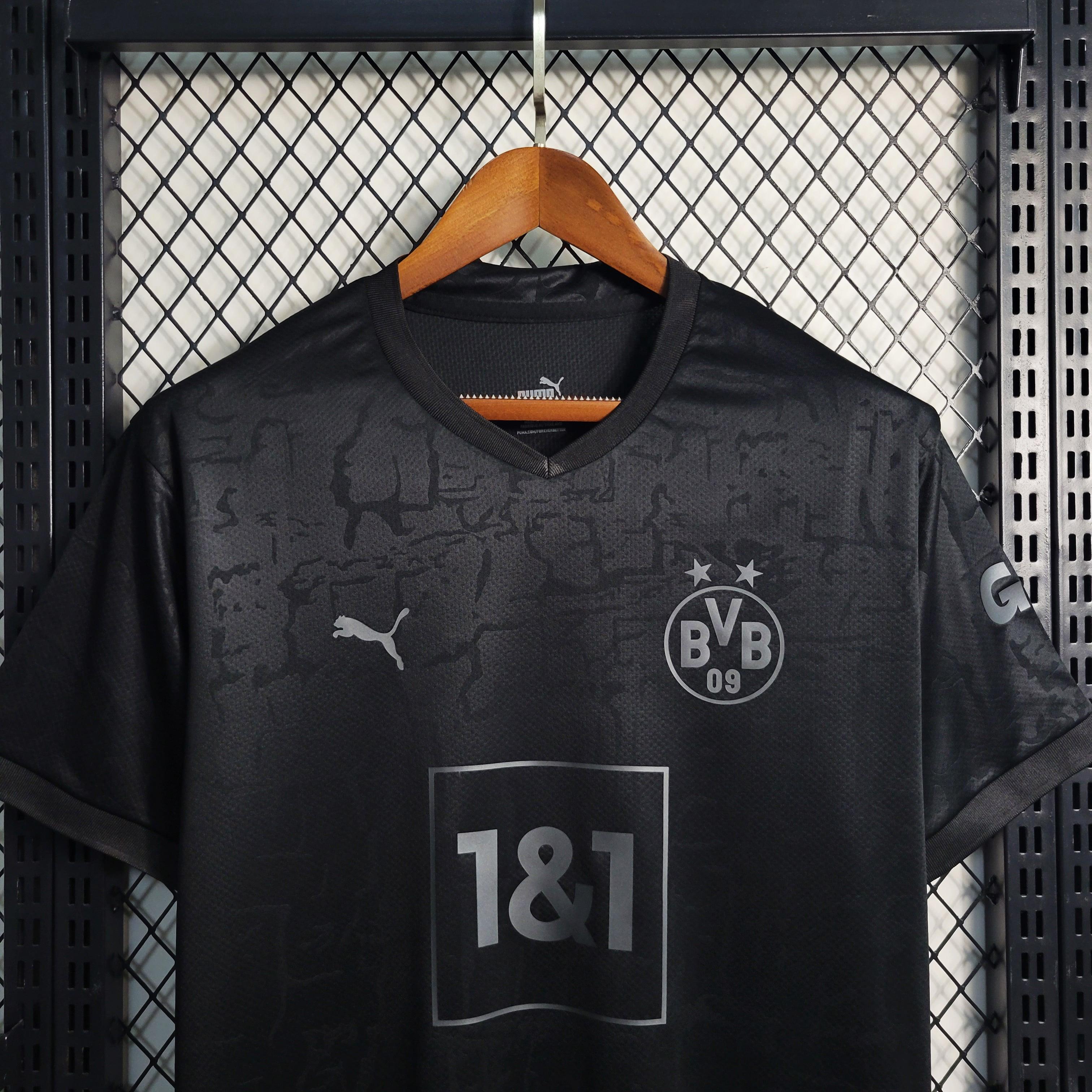 Camisa Borussia Dortmund Blackout 2023 - Preta | Torcedor