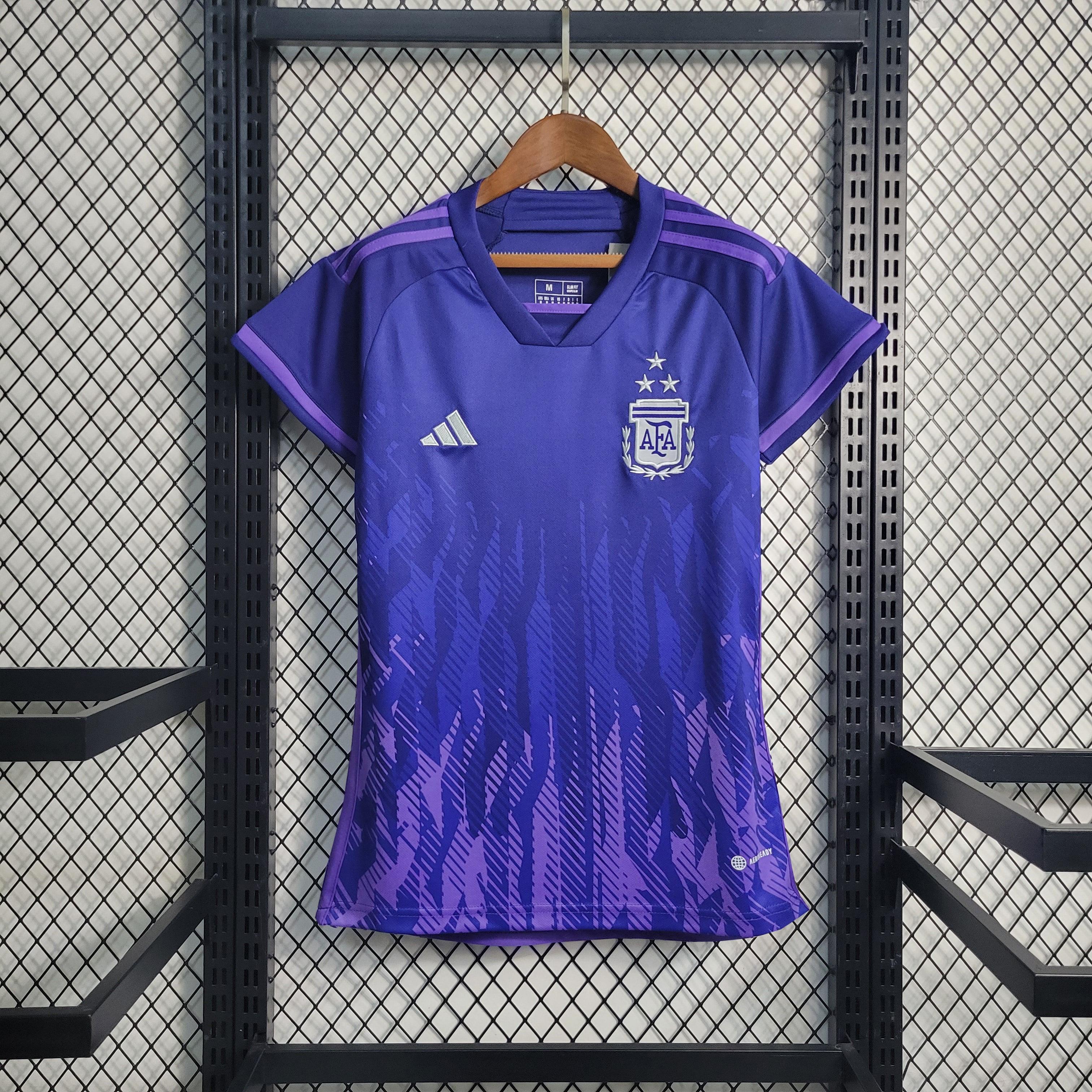 Camisa Argentina Feminina Away 2022 - Roxa | Torcedor