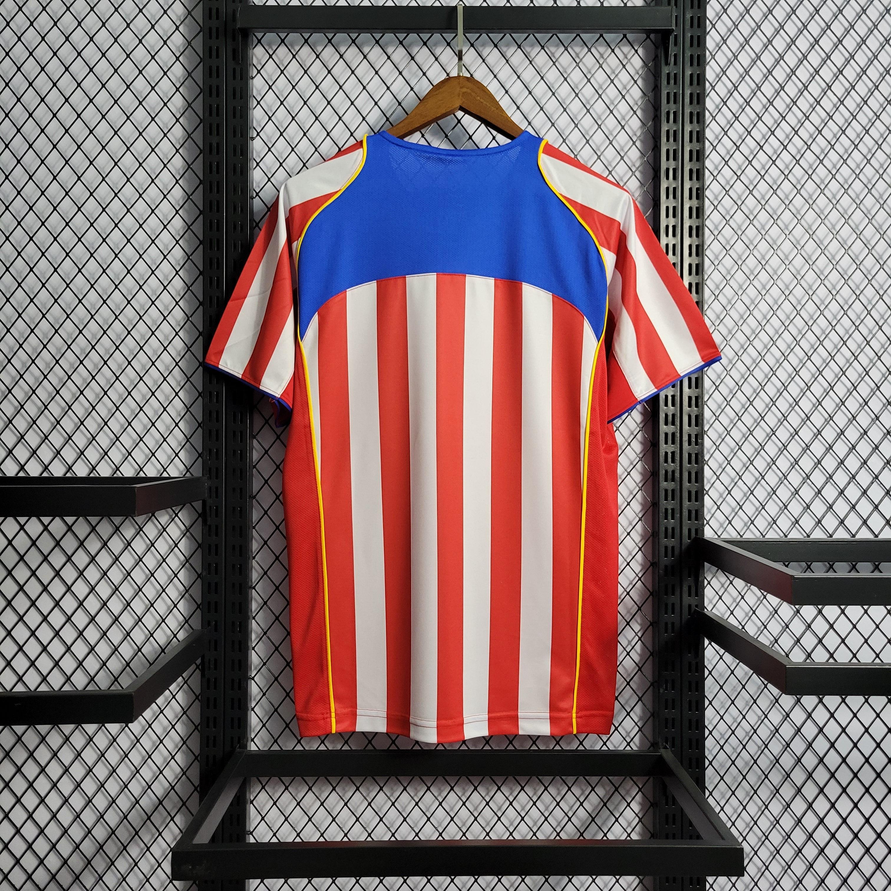 Camisa Atlético de Madrid Spider 04/05 Retrô - Branca e Vermelha | Torcedor