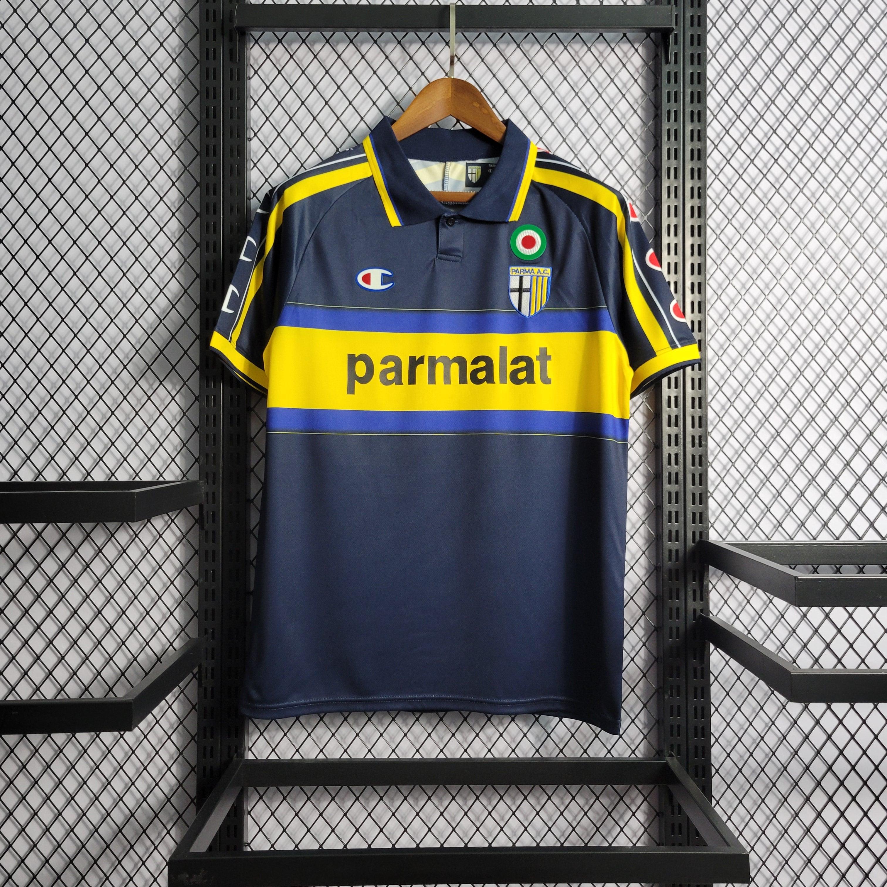 Camisa Parma Away 99/00 Retrô - Azul e Amarela | Torcedor