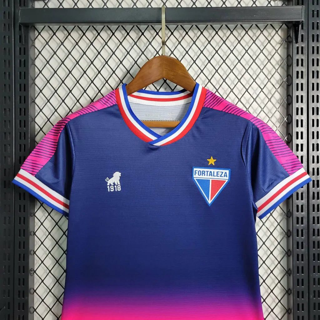 Camisa Fortaleza Feminina Outubro Rosa 23/24 - Azul e Rosa | Torcedor