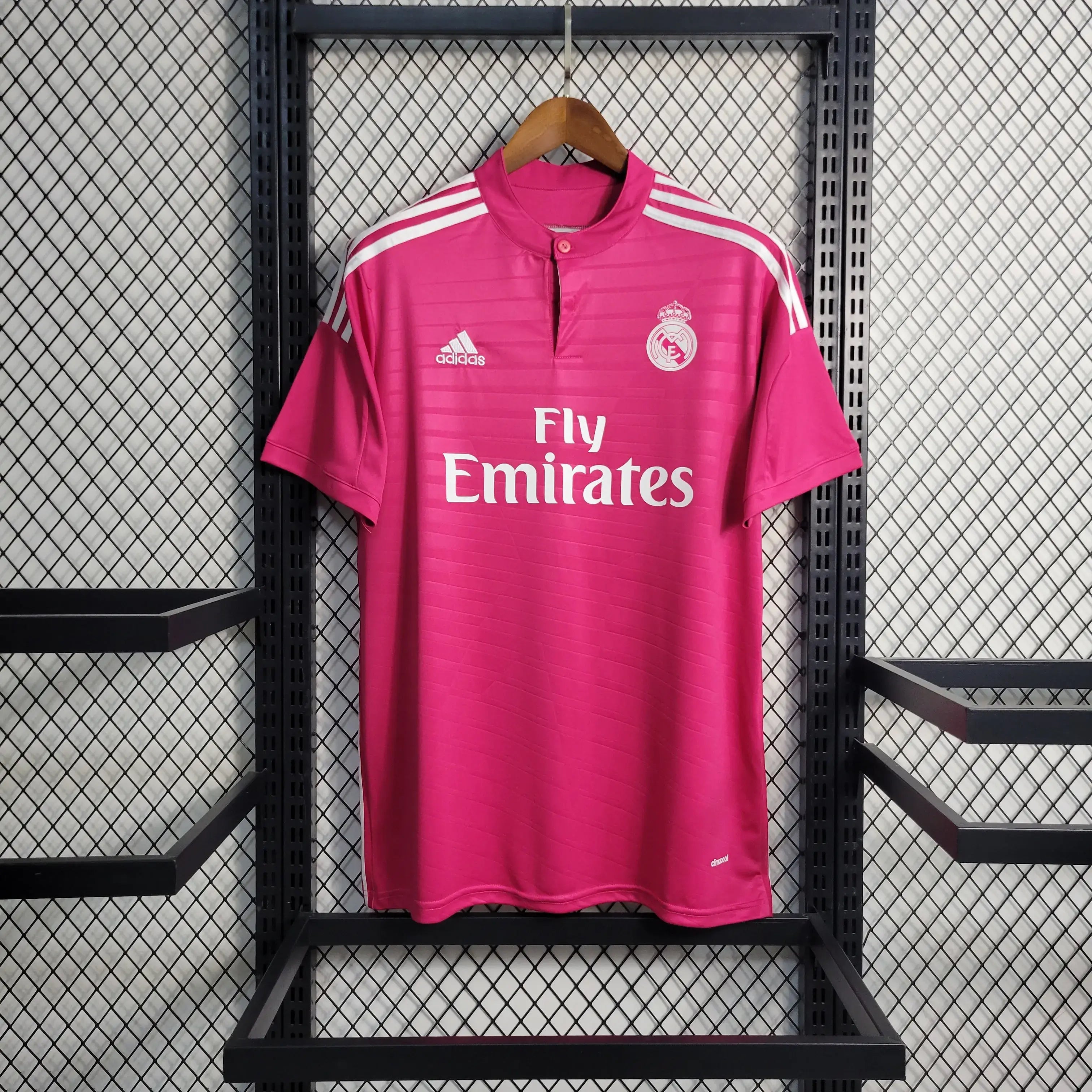 Camisa Real Madrid Away 14/15 Retrô - Rosa | Torcedor