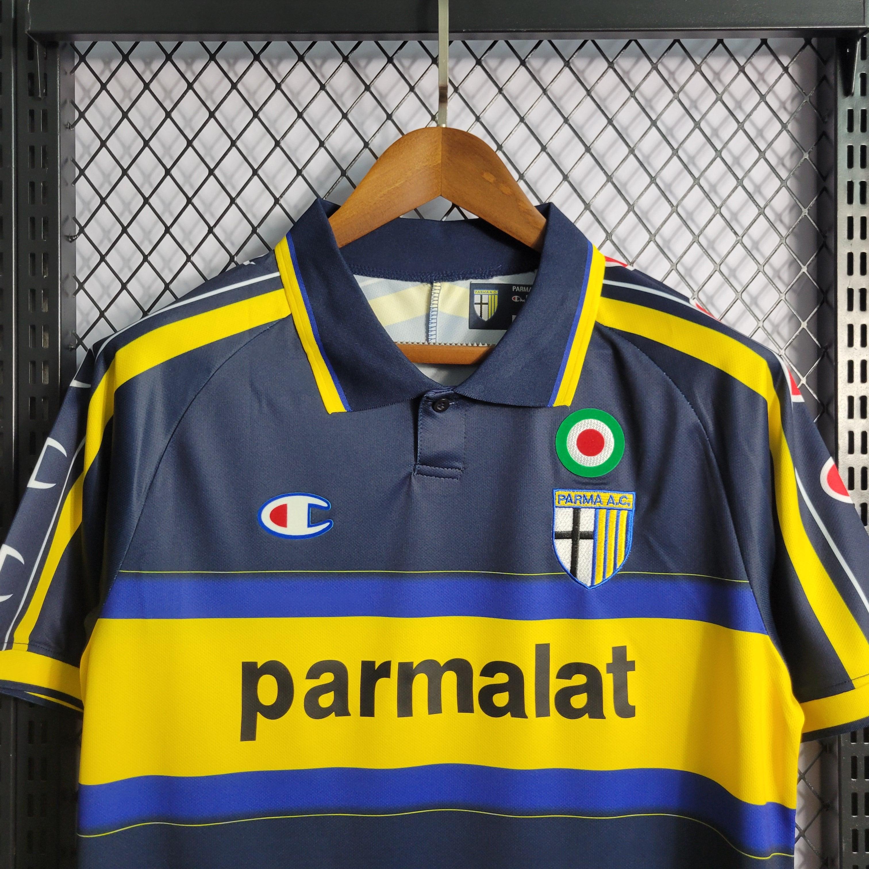 Camisa Parma Away 99/00 Retrô - Azul e Amarela | Torcedor