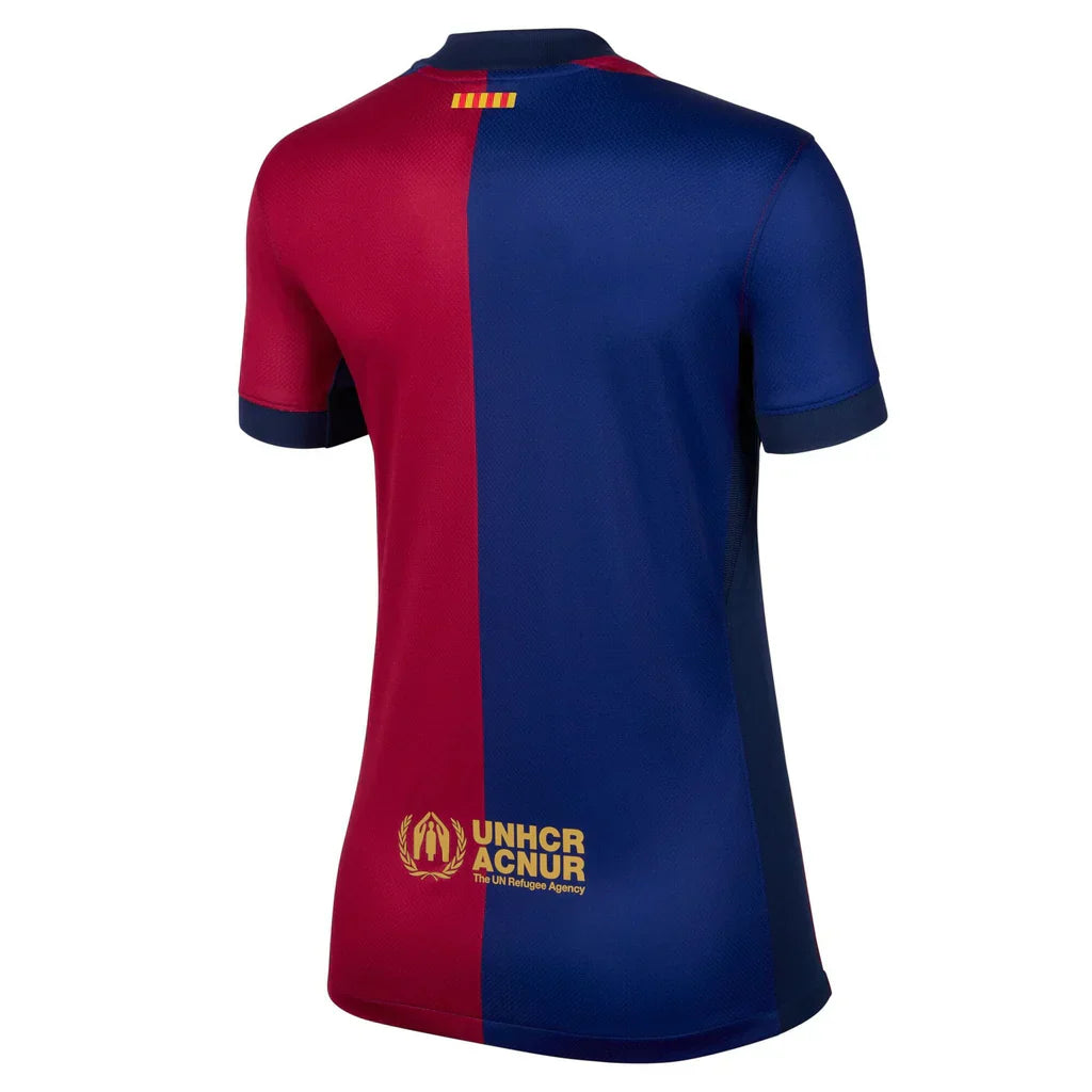 Camisa Barcelona Feminina Home 24/25 - Azul e Vermelha | Torcedor