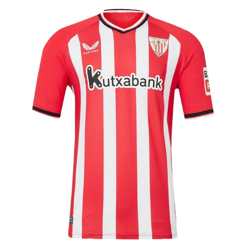 Camisa Athletic Bilbao Home 23/24 - Vermelha e Branca | Torcedor