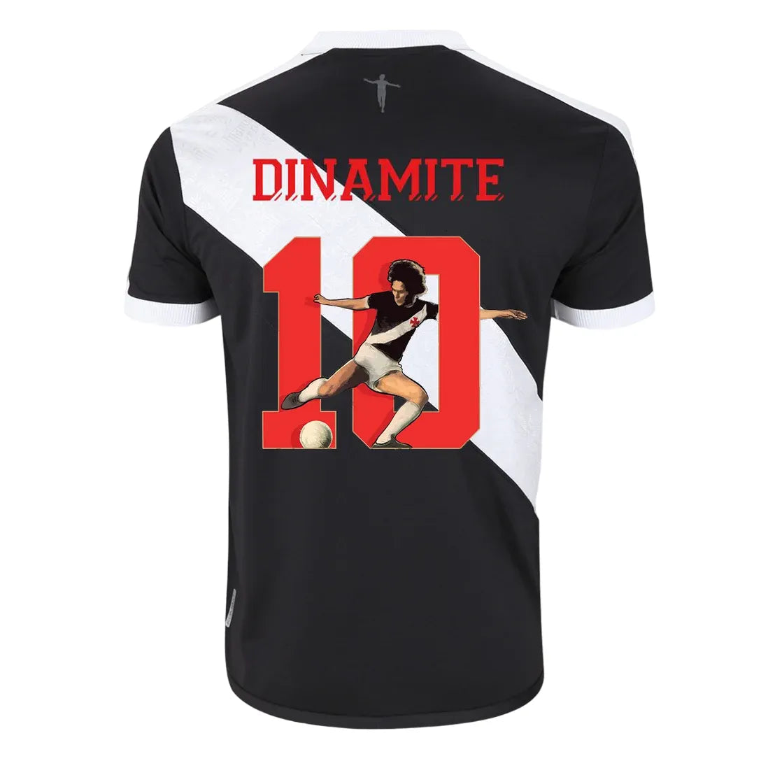 Camisa Vasco Home 24/25 Edição Limitada Roberto Dinamite nº10 - Preta e Branca | Torcedor