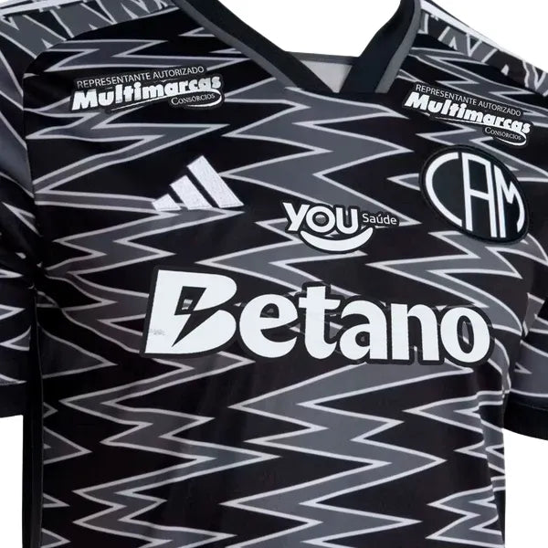 Camisa Atlético Mineiro Third 24/25 - Preta - C/ Patrocínio | Torcedor