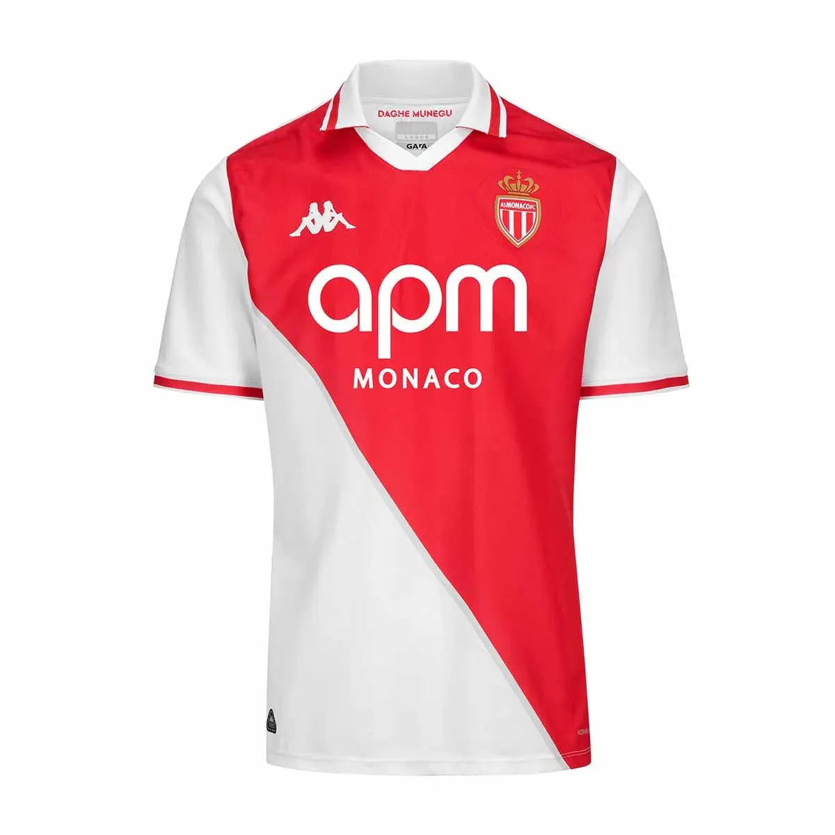 Camisa Mônaco Home 24/25 - Branca e Vermelha | Torcedor