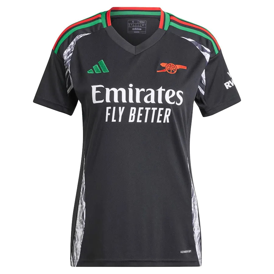 Camisa Arsenal Feminina Away 24/25 - Preta | Torcedor