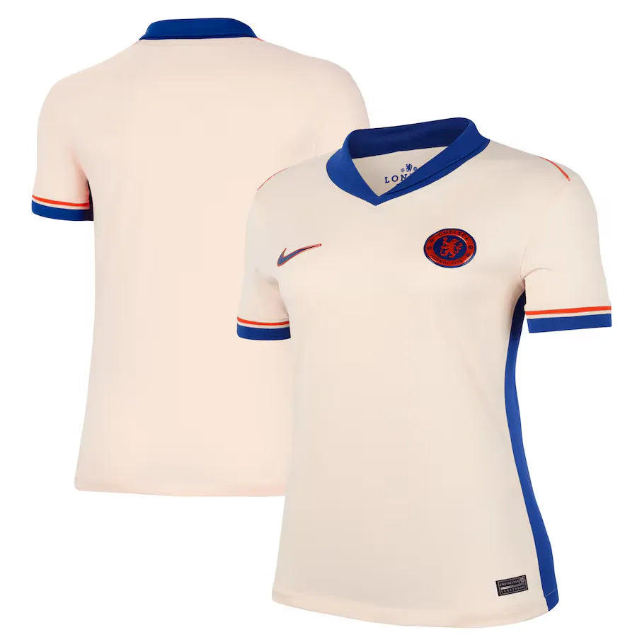 Camisa Chelsea Feminina Away 24/25 - Creme | Torcedor