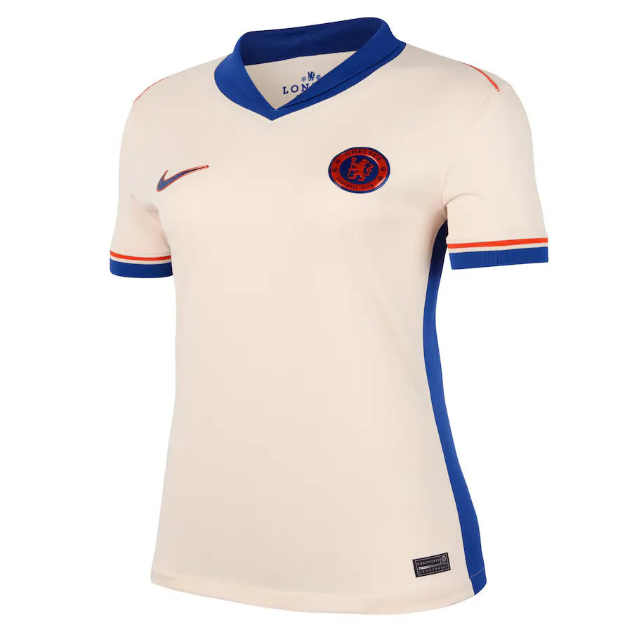 Camisa Chelsea Feminina Away 24/25 - Creme | Torcedor