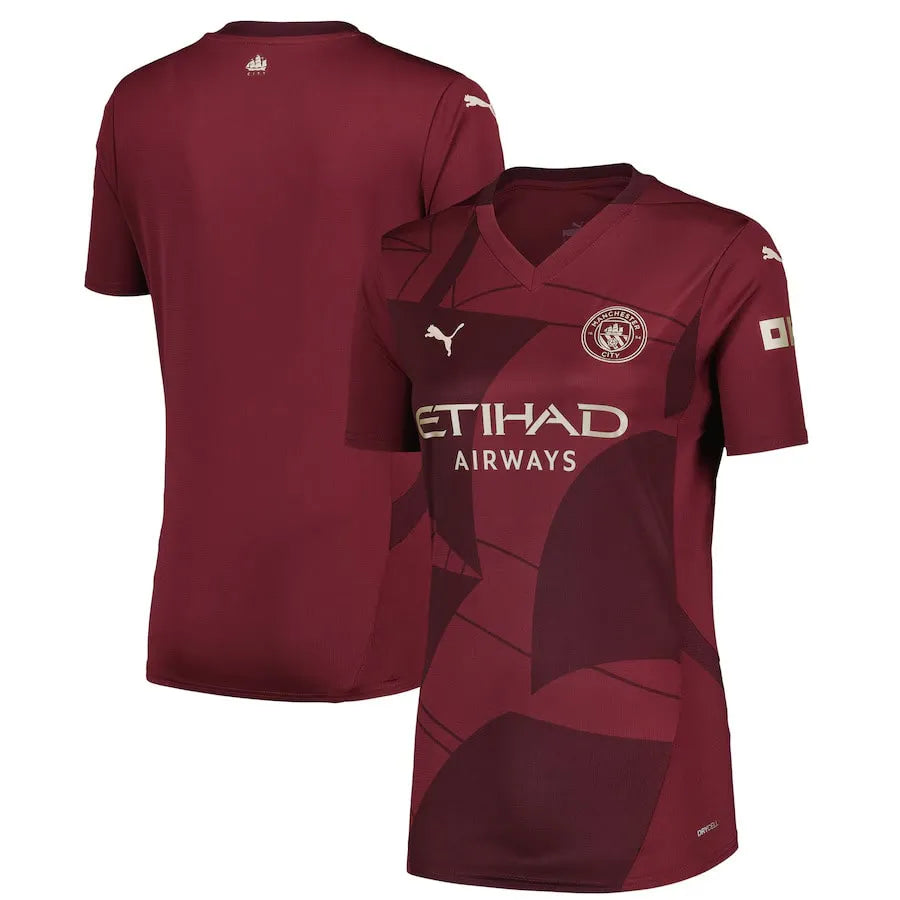 Camisa Manchester City Feminina Third 24/25 - Vermelha | Torcedor