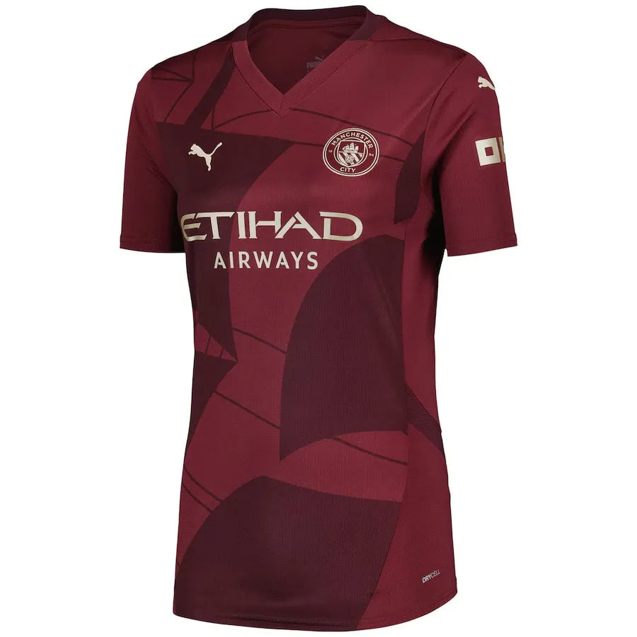 Camisa Manchester City Feminina Third 24/25 - Vermelha | Torcedor