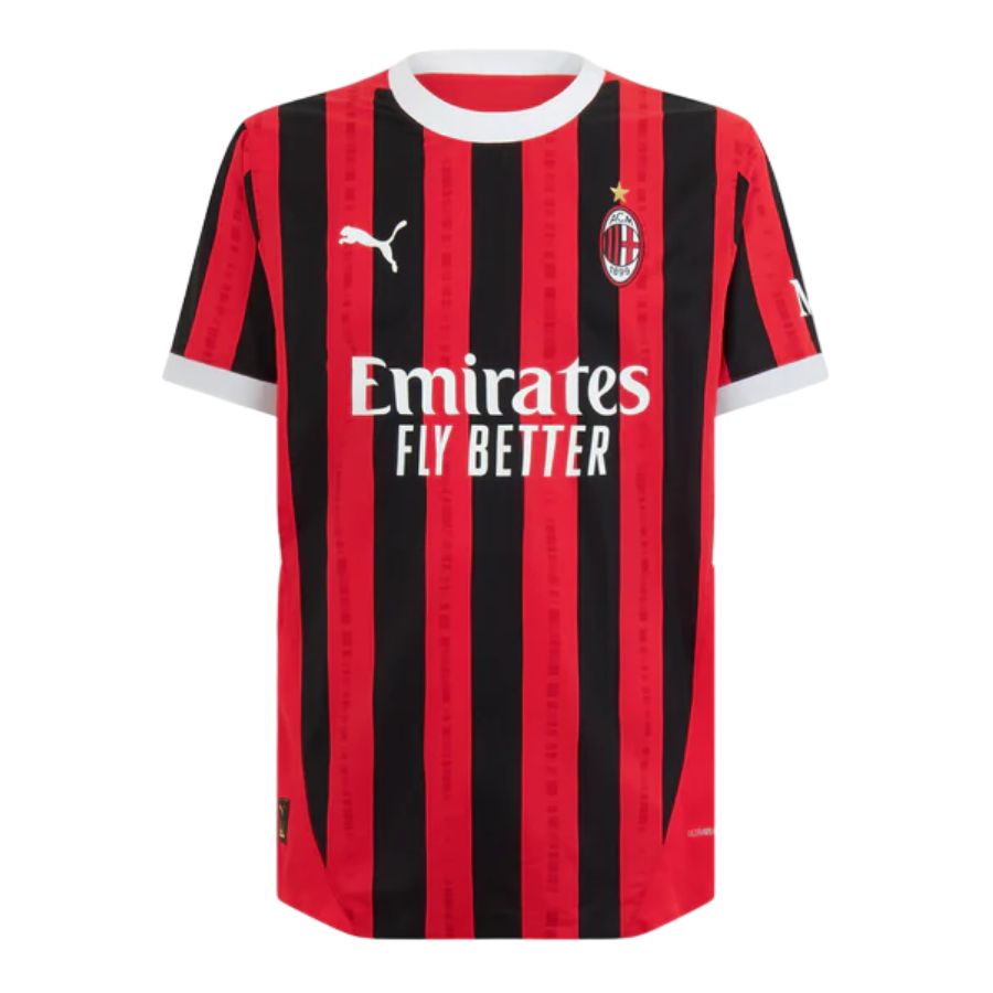 Camisa Milan Home 24/25 - Preta e Vermelha | Torcedor