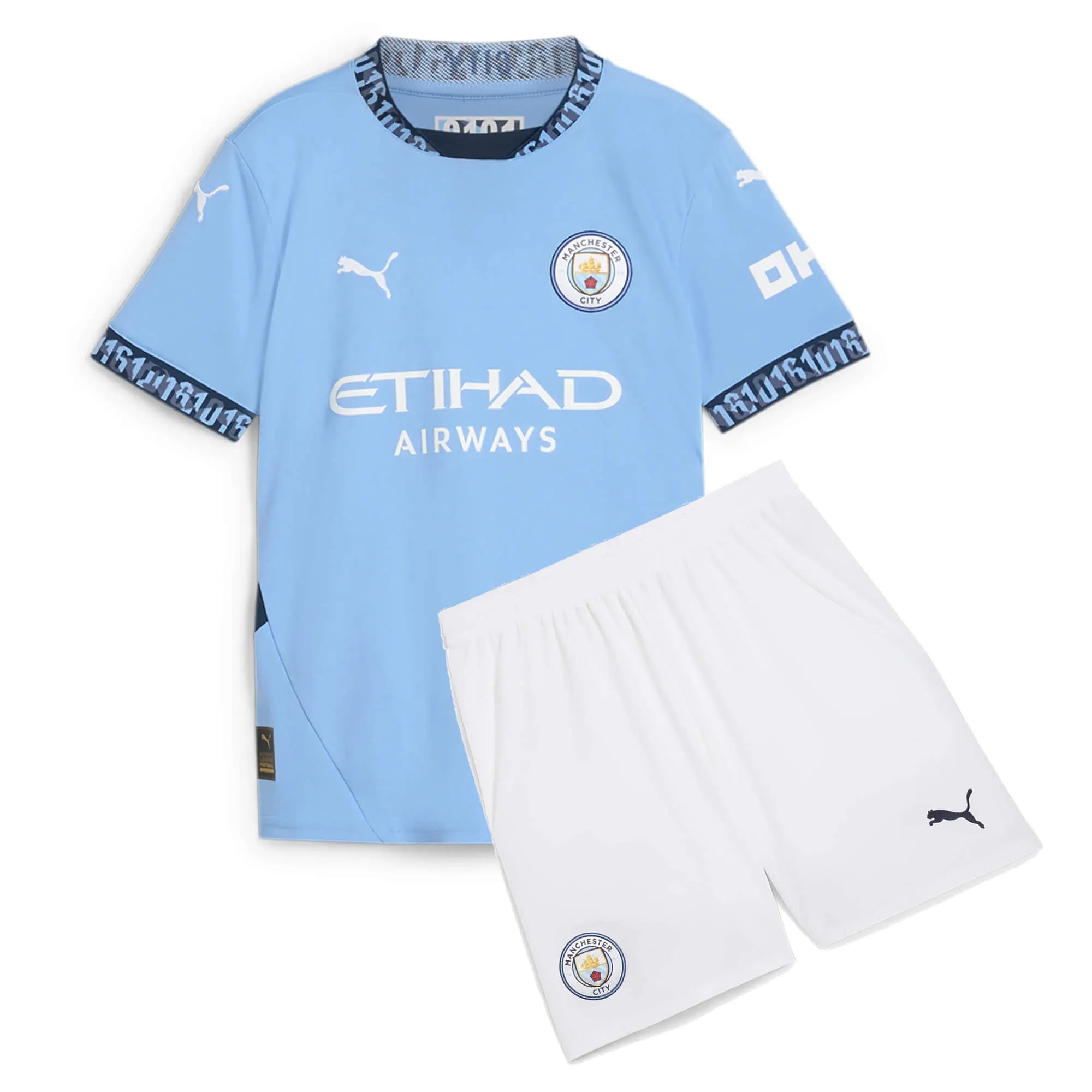 Conjunto Infantil Manchester City I 24/25 - Azul | Jogador