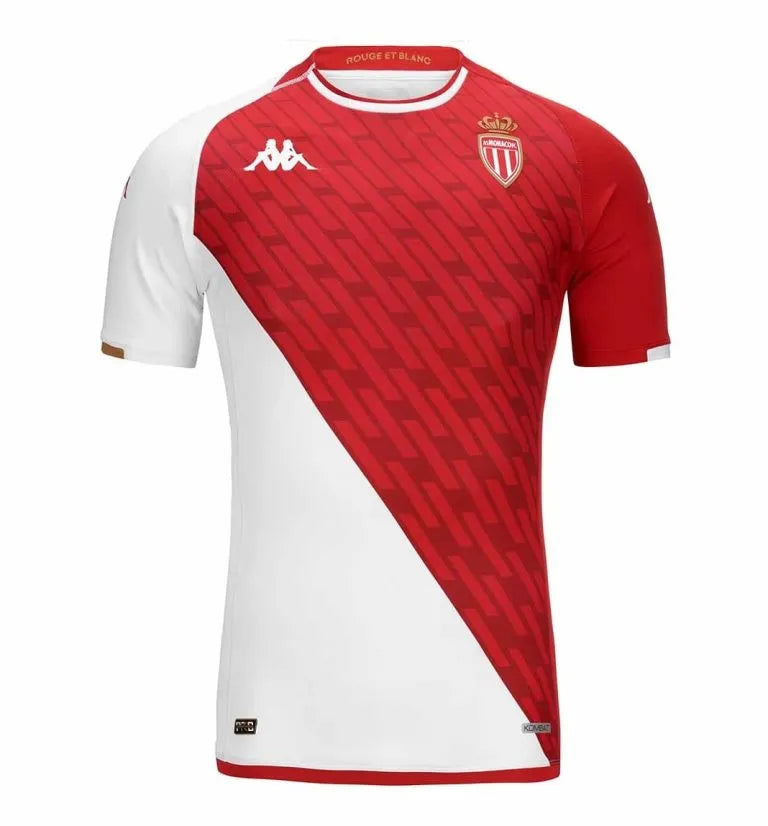 Camisa Mônaco Home 23/24 - Branca e Vermelha | Torcedor