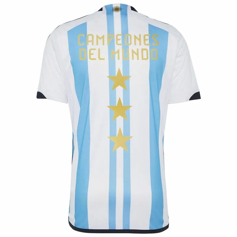 Camisa Argentina 3 Estrelas - Azul e Branca | Torcedor