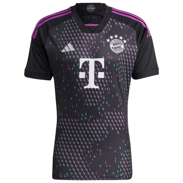 Camisa Bayern de Munique Away 23/24 - Preta e Rosa | Torcedor