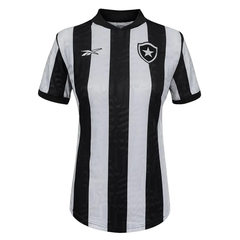 Camisa Botafogo Home 23/24 Feminina - Preta e Branca | Torcedor