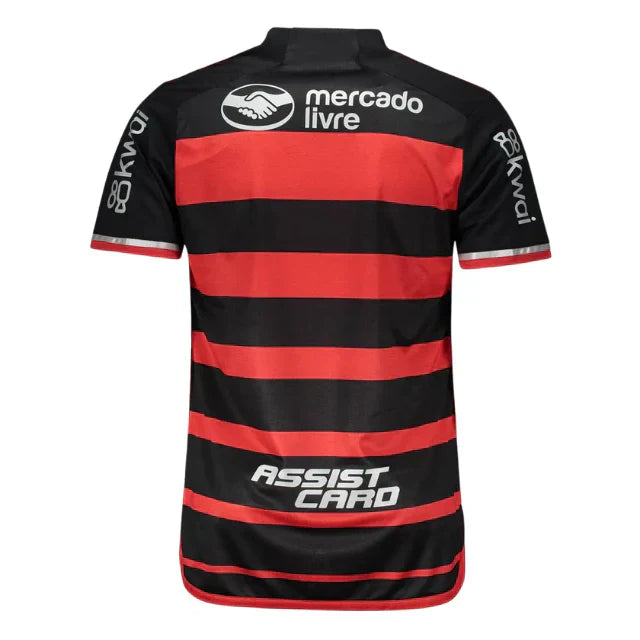 Camisa CRF Home 24/25 - Preta e Vermelha - C/ Patrocínios | Torcedor