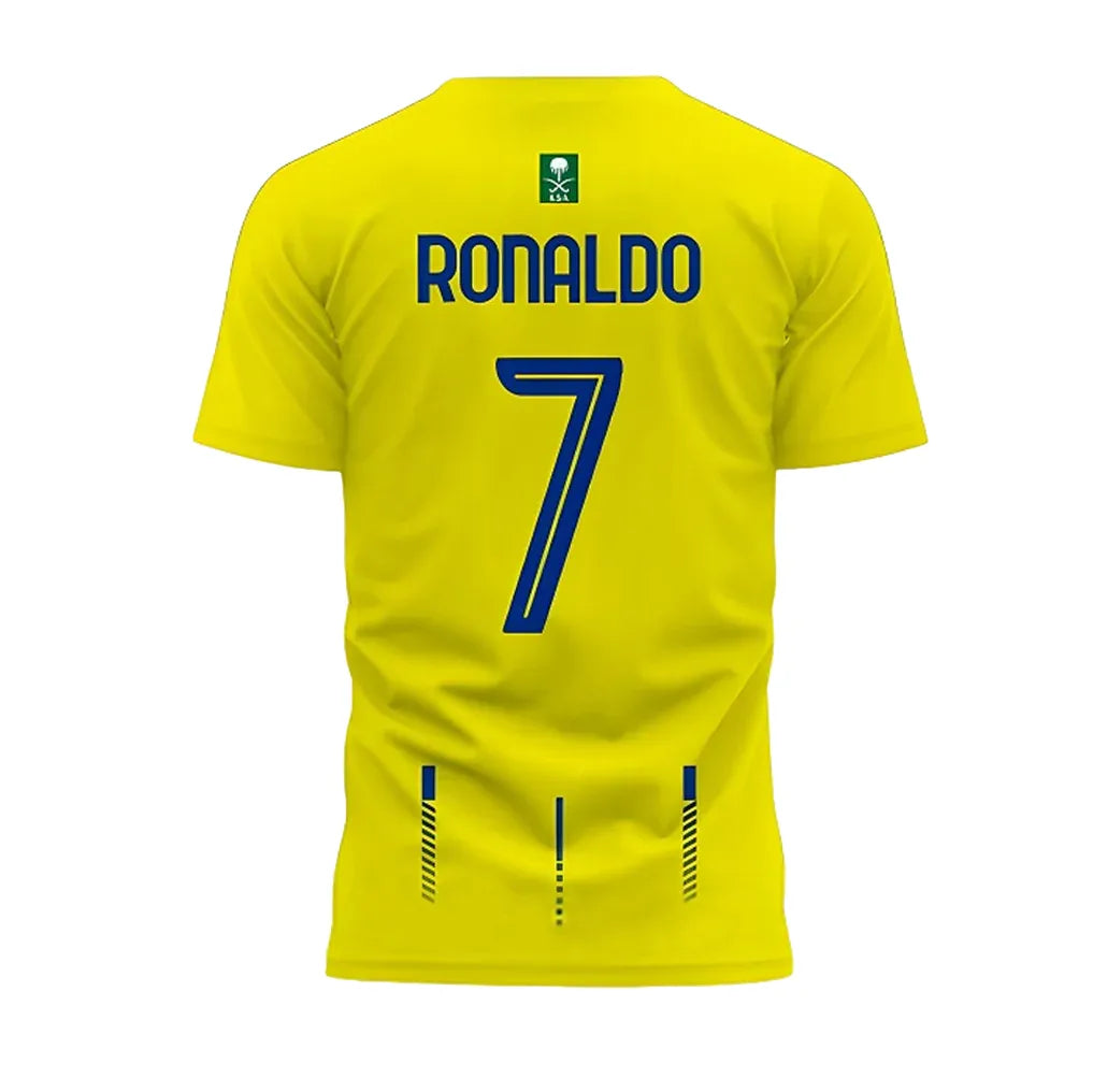 Camisa Al Nassr Home 23/24 - Amarela #Ronaldo7 | Torcedor