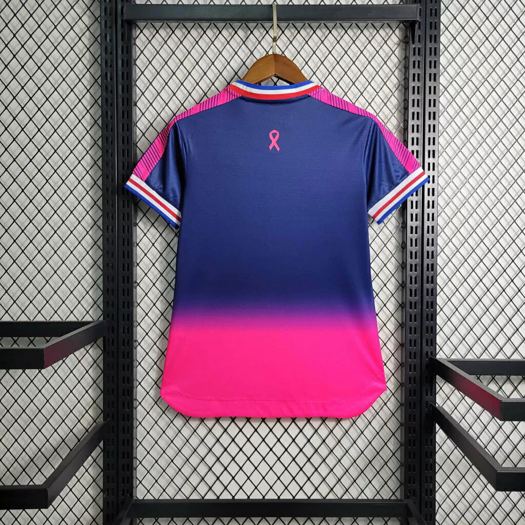 Camisa Fortaleza Feminina Outubro Rosa 23/24 - Azul e Rosa | Torcedor