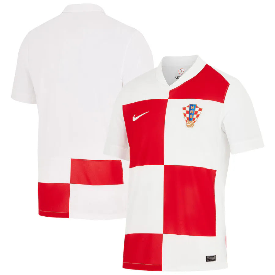 Camisa Croácia Home 2024 - Branca e Vermelha | Torcedor