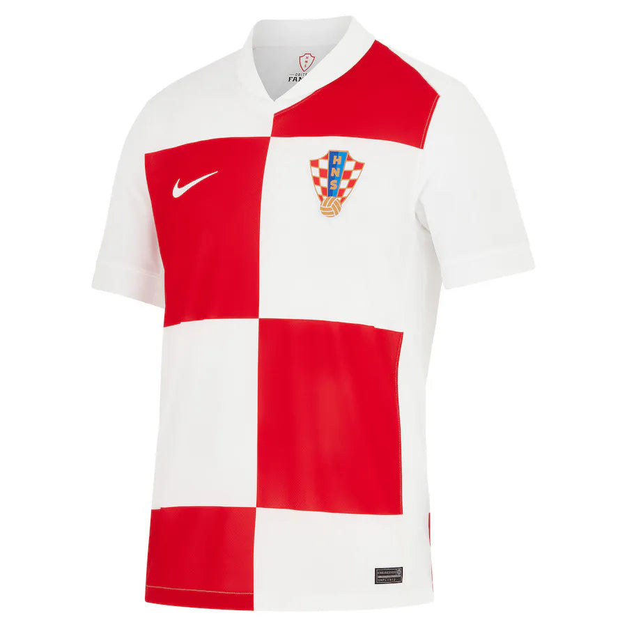 Camisa Croácia Home 2024 - Branca e Vermelha | Torcedor