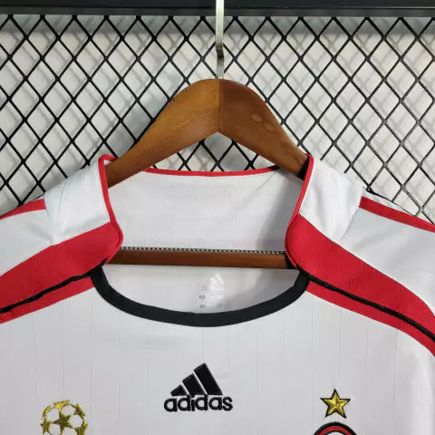 Camisa Milan Away 06/07 Retrô Manga Longa - Branca | Torcedor