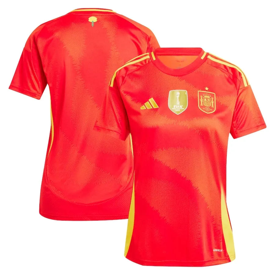 Camisa Espanha Feminina Home 2024 - Vermelha | Torcedor