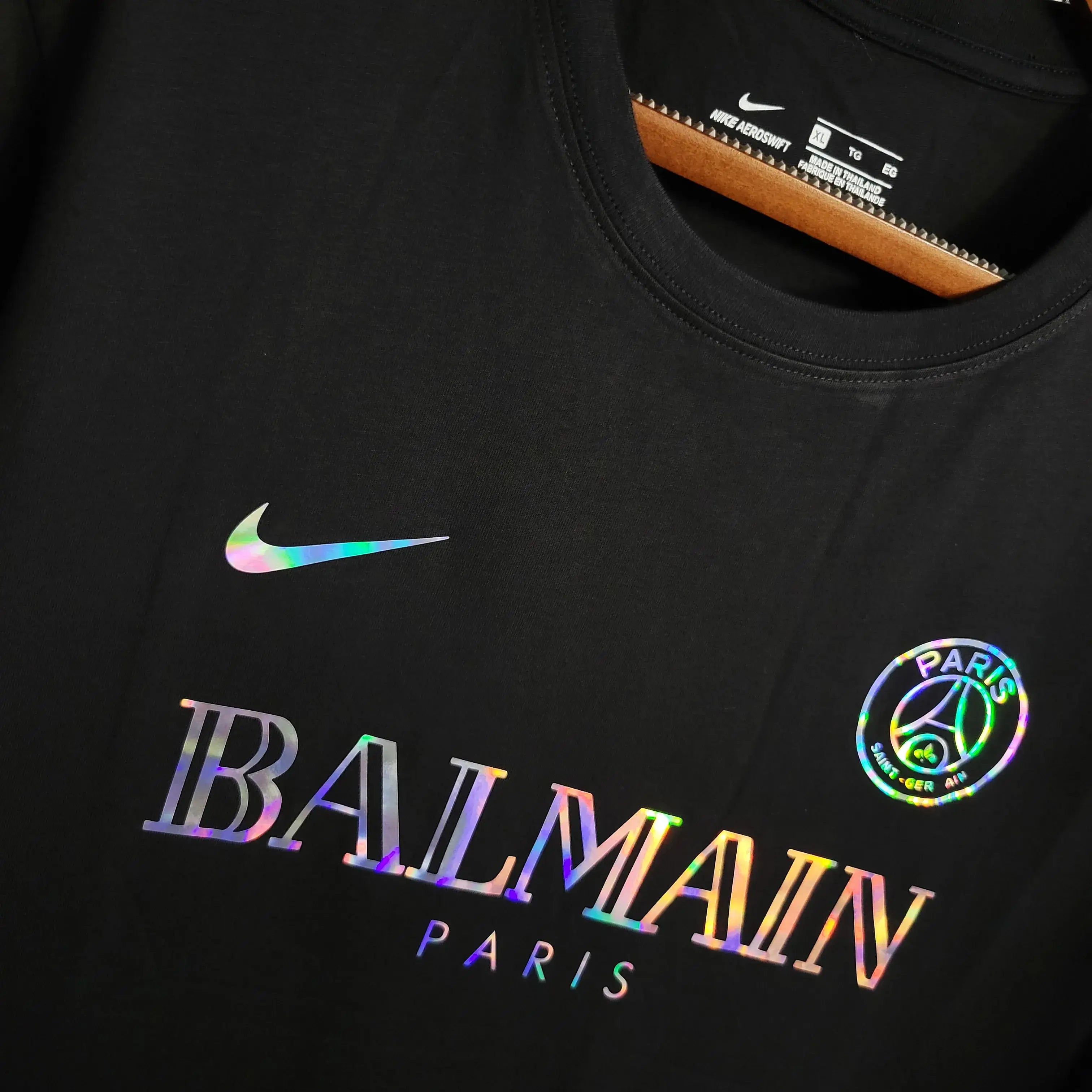 Camisa PSG Balmain - Preta Refletiva | Torcedor