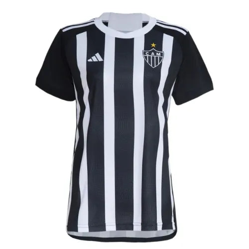 Camisa Atlético Mineiro Feminina Home 24/25 - Preta e Branca | Torcedor