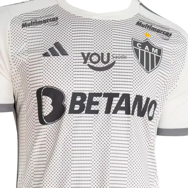 Camisa Atlético Mineiro Away 24/25 - Branca - C/ Patrocínio | Torcedor