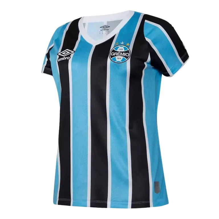 Camisa Grêmio Feminina Home 24/25 - Azul e Preta | Torcedor