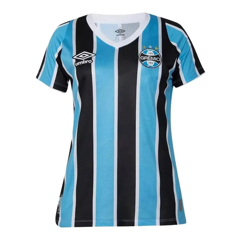 Camisa Grêmio Feminina Home 24/25 - Azul e Preta | Torcedor