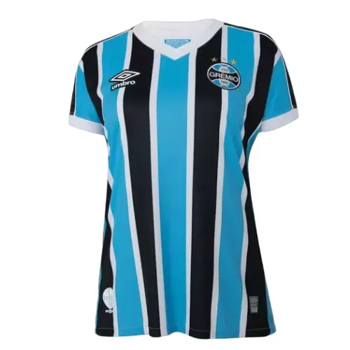 Camisa Grêmio Home 23/24 Feminina - Azul e Preta | Torcedor