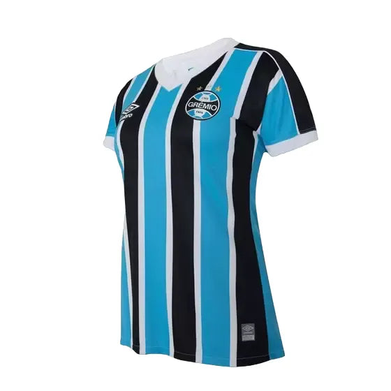 Camisa Grêmio Home 23/24 Feminina - Azul e Preta | Torcedor