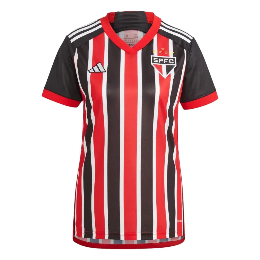 Camisa São Paulo Away 23/24 Feminina - Vermelha e Branca | Torcedor